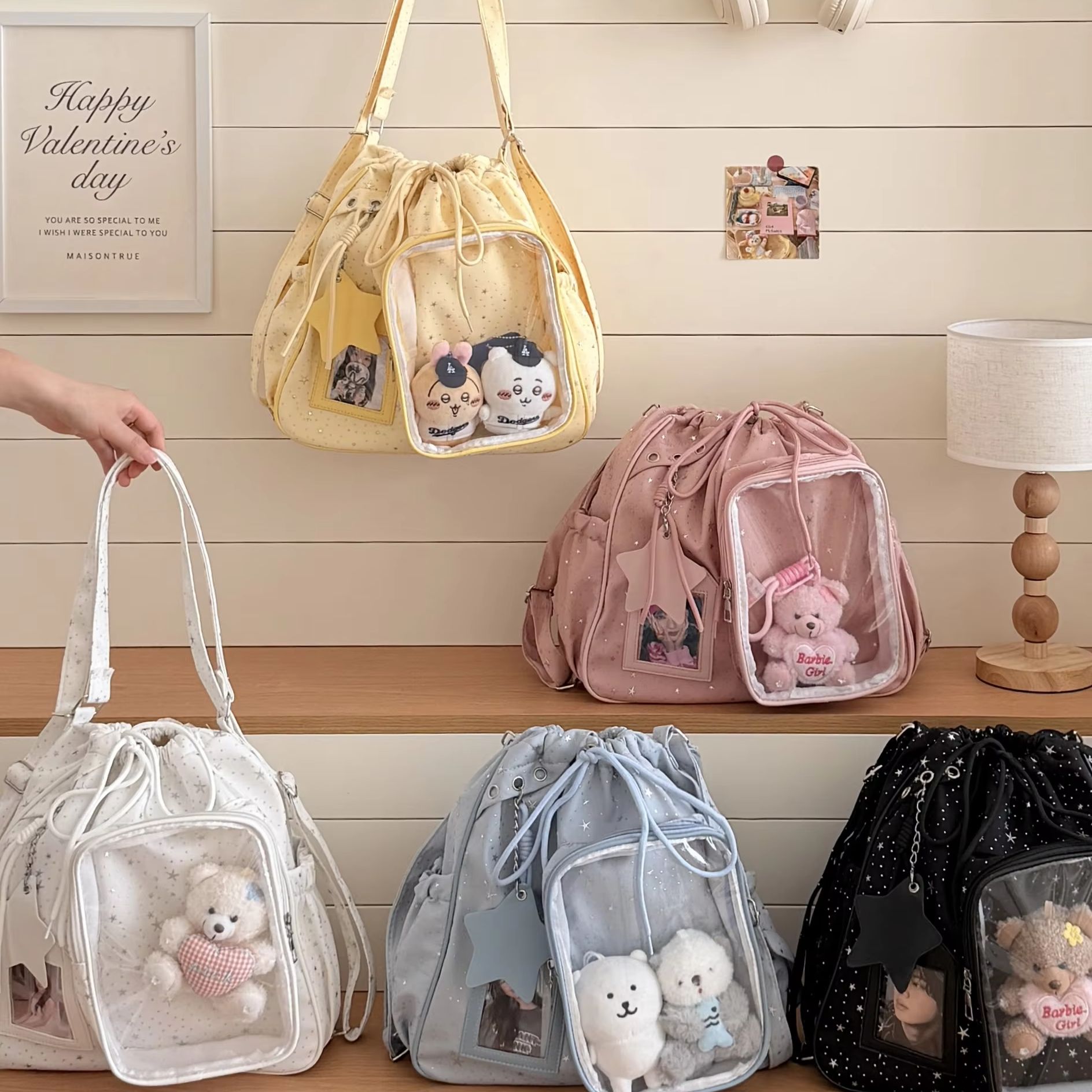 Women Bags In Trend - Großer Pentagramm-Rucksack für Studenten, doppelter Schulterrucksack