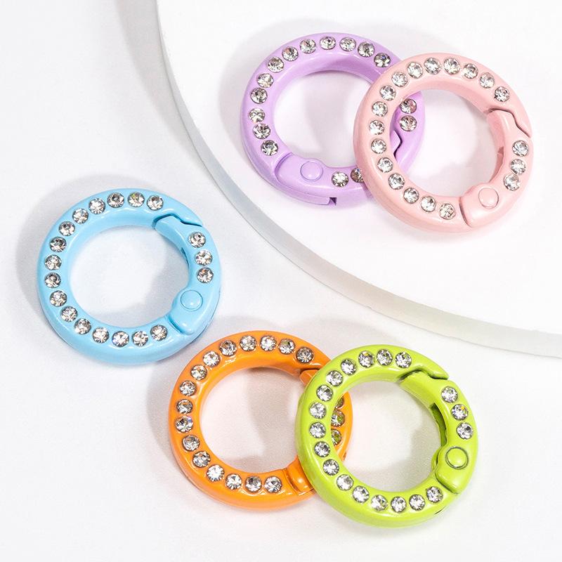 Circle Round Bag - 30 stücke Diamant Metall O Ring