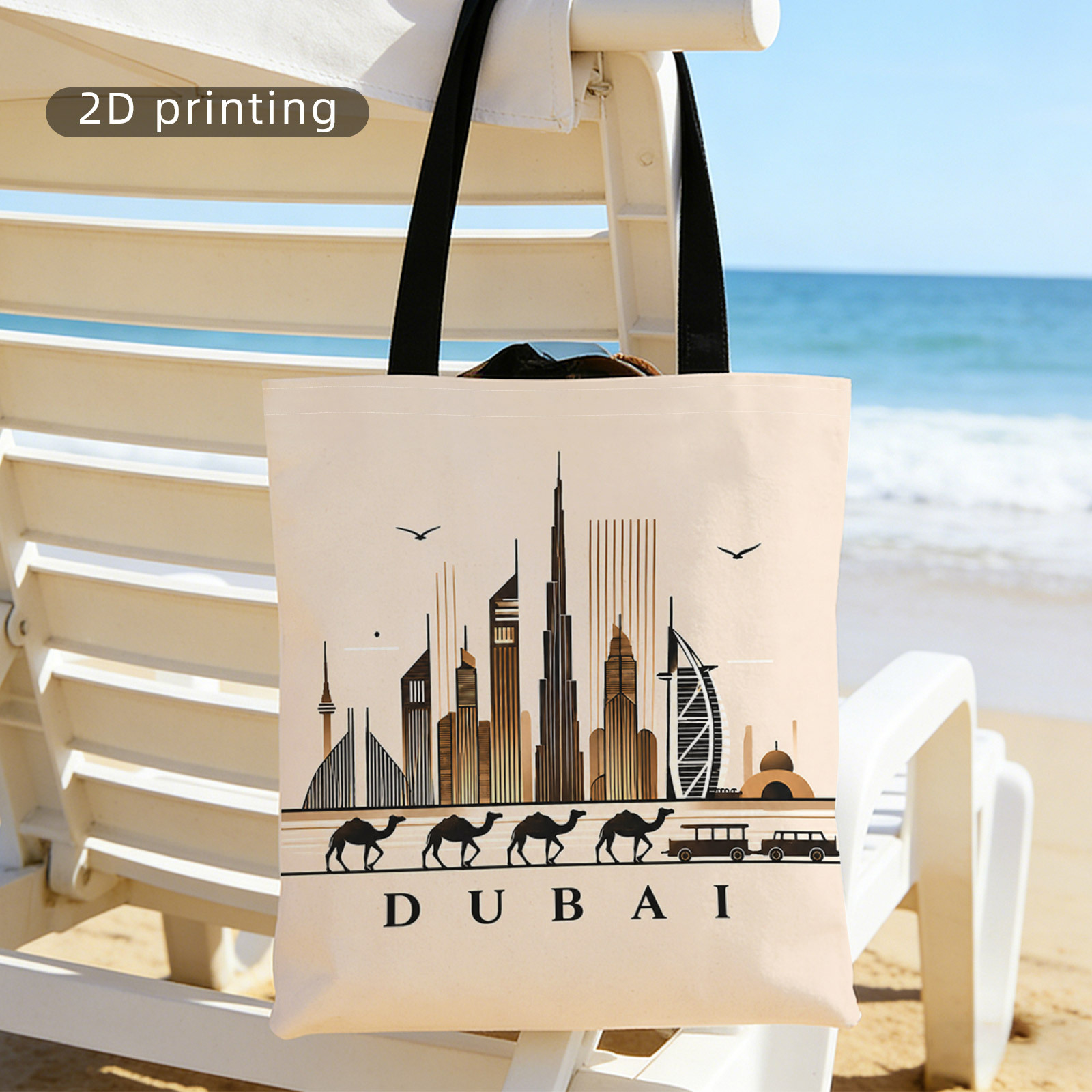 Women Bags In Dubai - Musterbedruckte Handtasche mit Großer Kapazität, Multifunktionale
