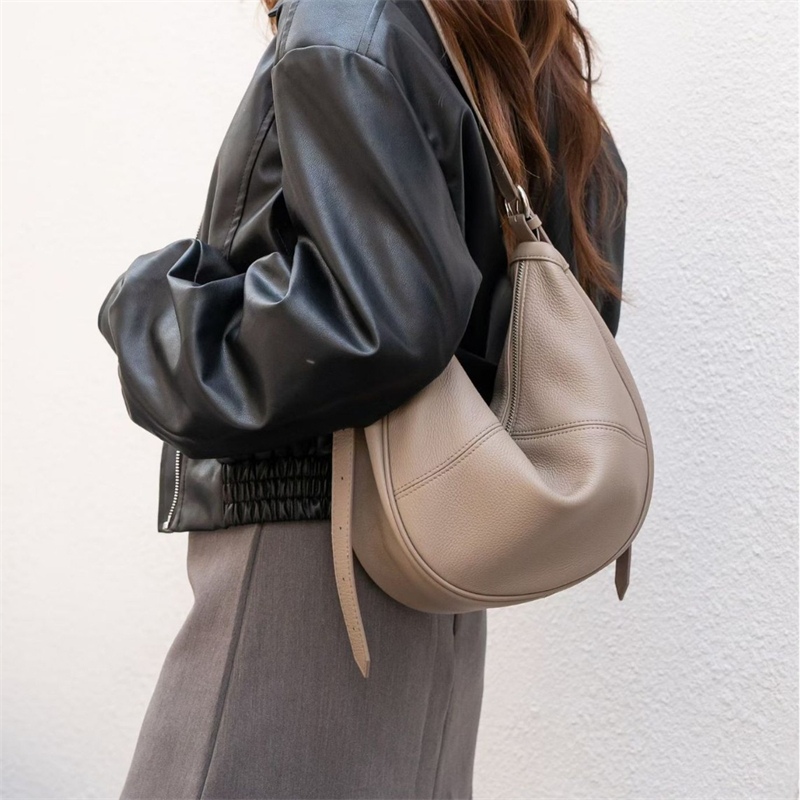 Hobo Bag Slouchy - BURMINSA Slouchy Hobo-Taschen aus echtem Leder