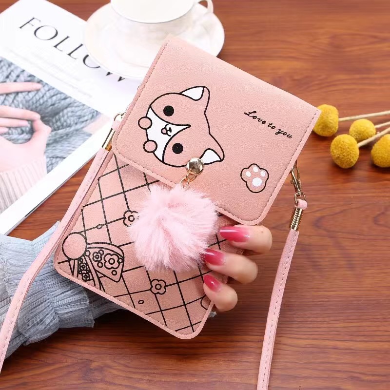 Women'S Bags Cross Body - Niedliche Handytasche mit Cartoon-Muster und Touchscreen