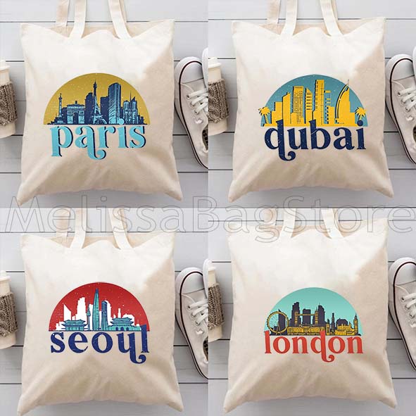 Women Bags In Dubai - London Dubai Paris New York Skyline