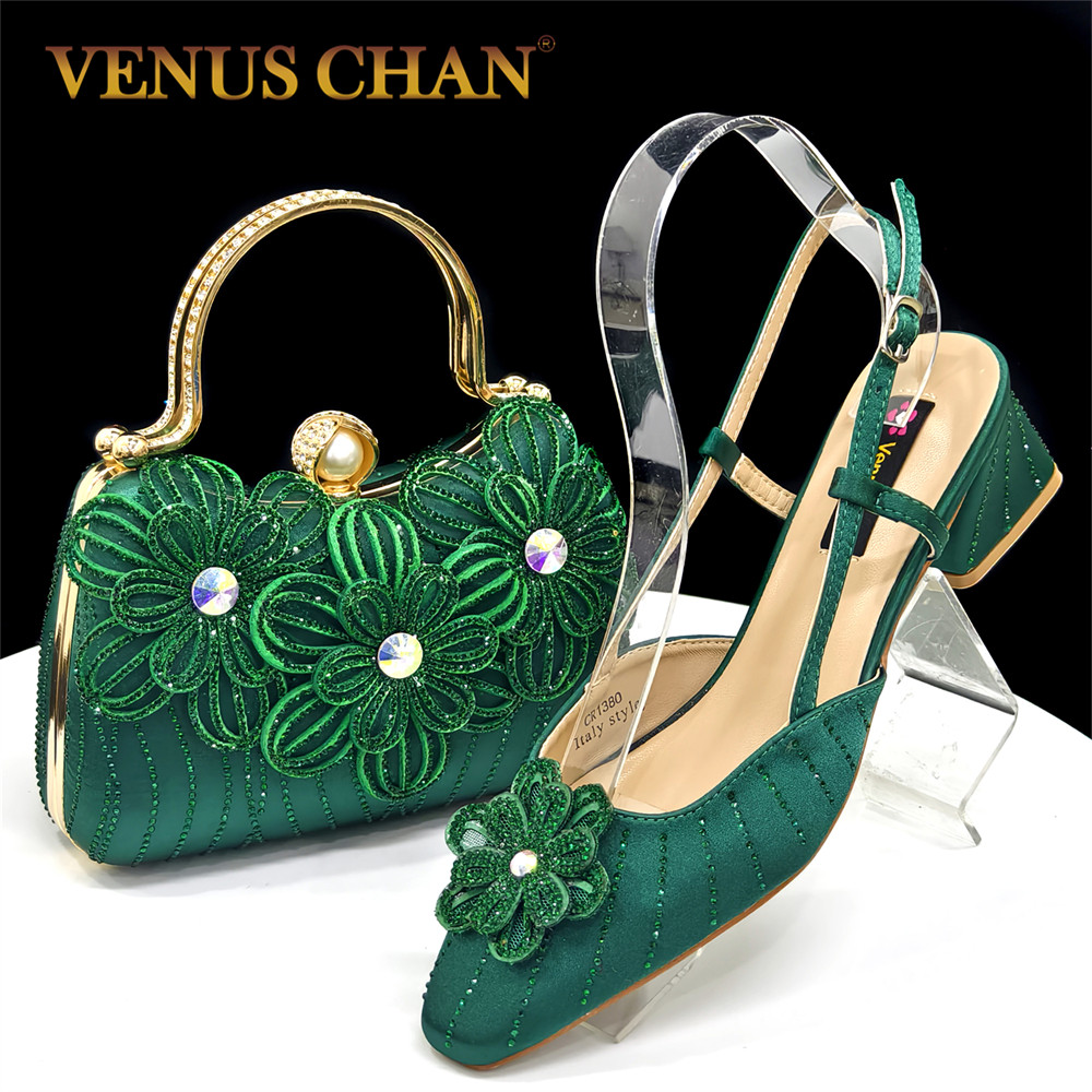 Women Bags Green - Neue italienische Pumps und Tasche für
