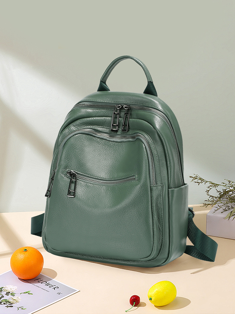 Zency Grüner Rucksack aus echt – Women Bags Green Bewertung und Preis