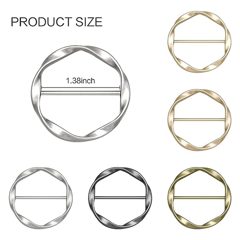 2PCS Schal Clips und Ring T Sh – Circle Round Bag Bewertung und Preis