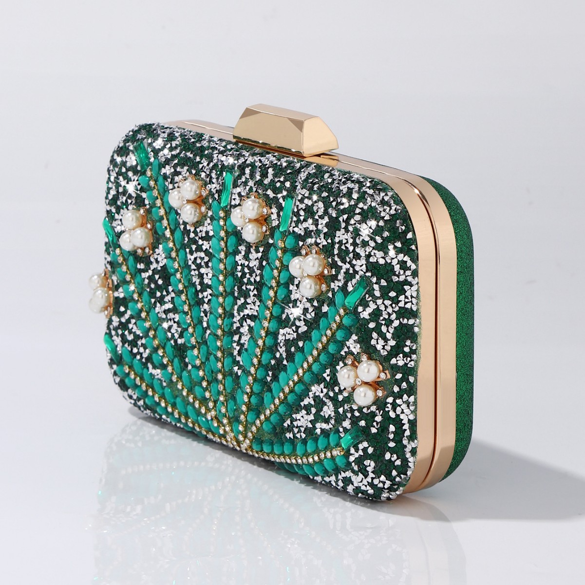 Luxuriöse grüne Abend-Clutch m – Women Bags Green Bewertung und Preis
