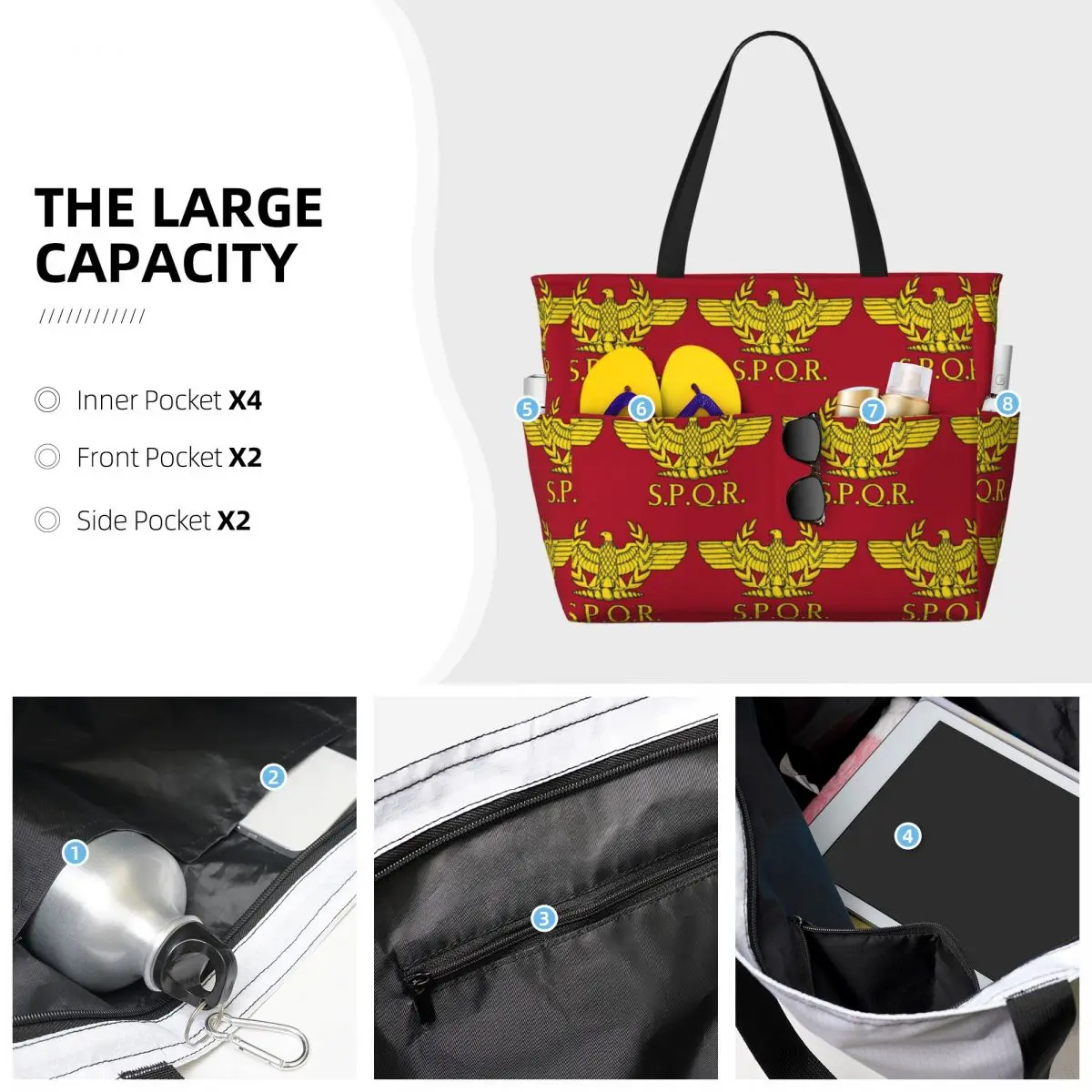 Rome SPQR Roman Beach Tote Bag – Women Bags Rome Bewertung und Preis