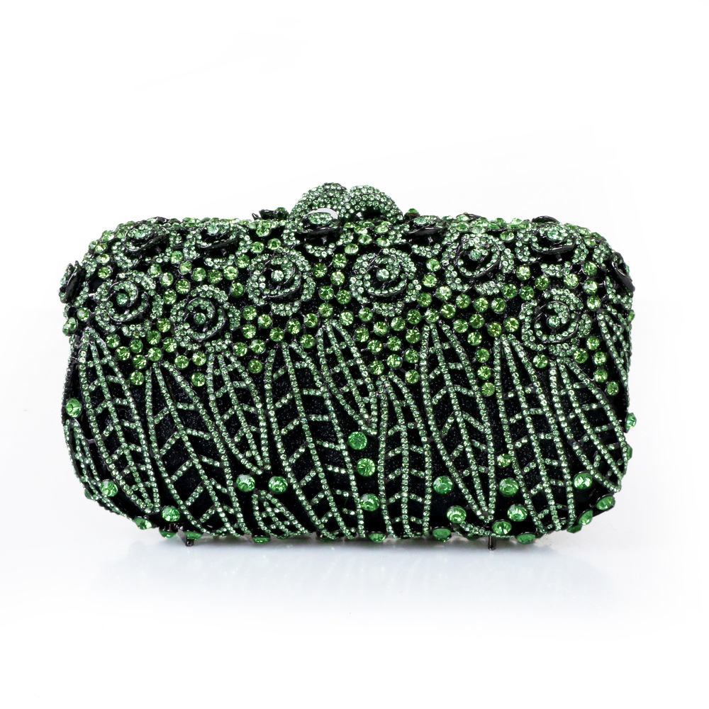 Volle Steine Blume Party Box C – Women Bags Green Bewertung und Preis