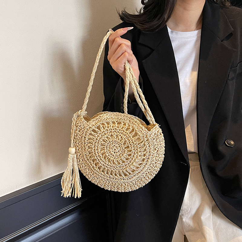 Damen Strohtasche mit Hohlmust – Circle Round Bag Bewertung und Preis