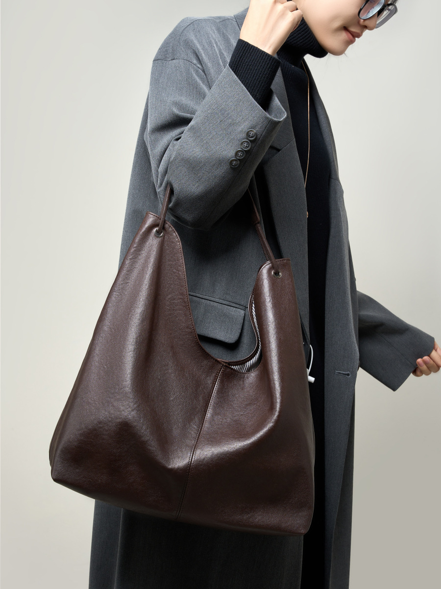 Luxuriöse Echtleder-Handtasche – Hobo Bag Slouchy Bewertung und Preis