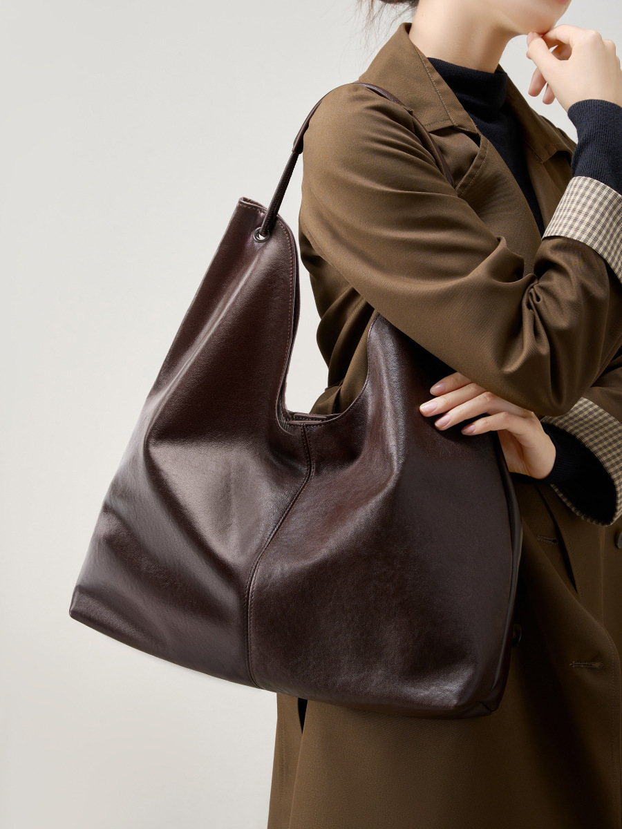 Luxuriöse Echtleder-Handtasche – Hobo Bag Slouchy Bewertung und Preis