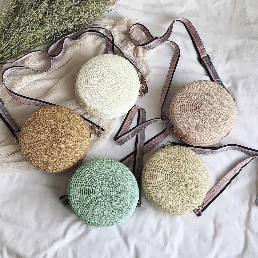 Mädchen Runde Stroh Strand Tas – Circle Round Bag Bewertung und Preis