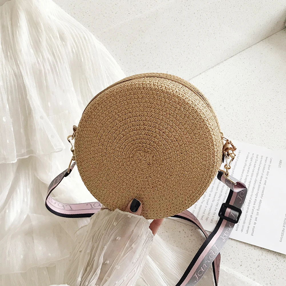 Mädchen Runde Stroh Strand Tas – Circle Round Bag Bewertung und Preis