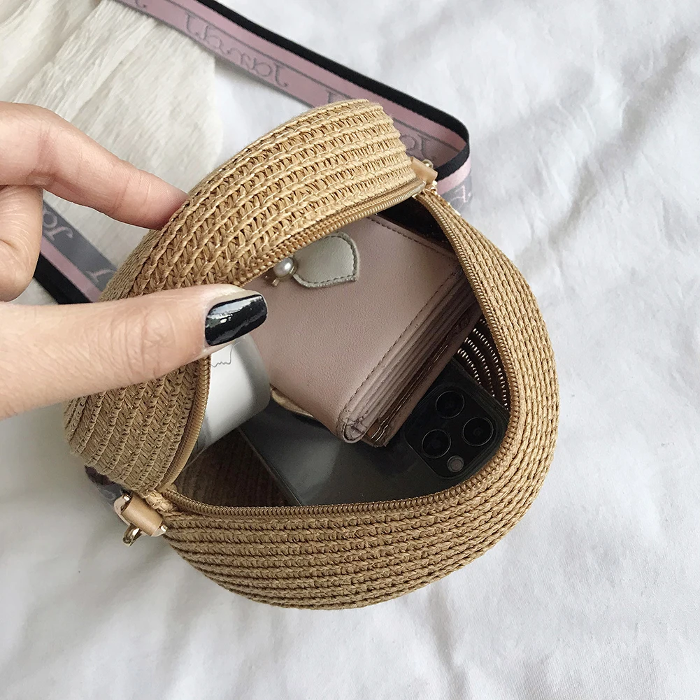 Mädchen Runde Stroh Strand Tas – Circle Round Bag Bewertung und Preis