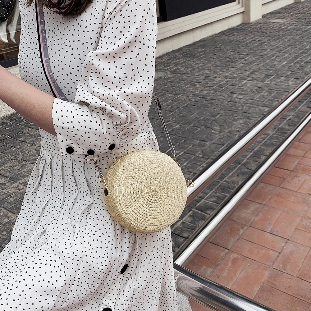 Mädchen Runde Stroh Strand Tas – Circle Round Bag Bewertung und Preis