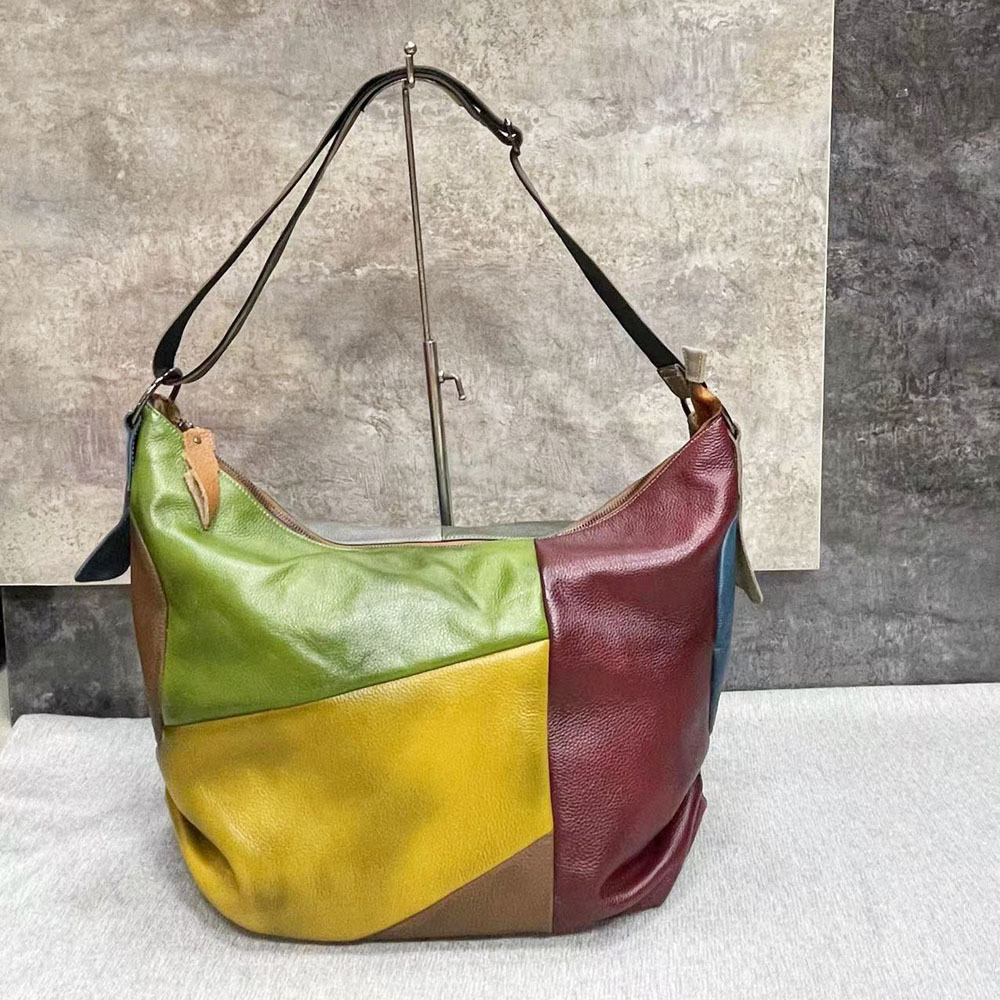 Patchwork Rindsleder Hobo Tasc – Hobo Bag Slouchy Bewertung und Preis